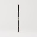 Master || A gel eyebrow pencil in shade Taupe with a fine point tip and a spoolie brush at the other end, the packaging is predominantly silver in color.