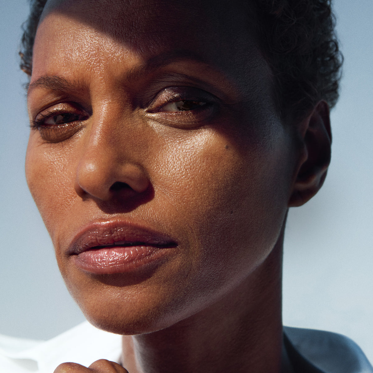 Master || Model is wearing Great Skin Moisturizer.