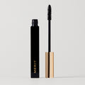 Master || Clean Lash Mascara wand with black mascara is shown alongside a mascara tube that has won an Allure Best of Beauty Award in 2021.