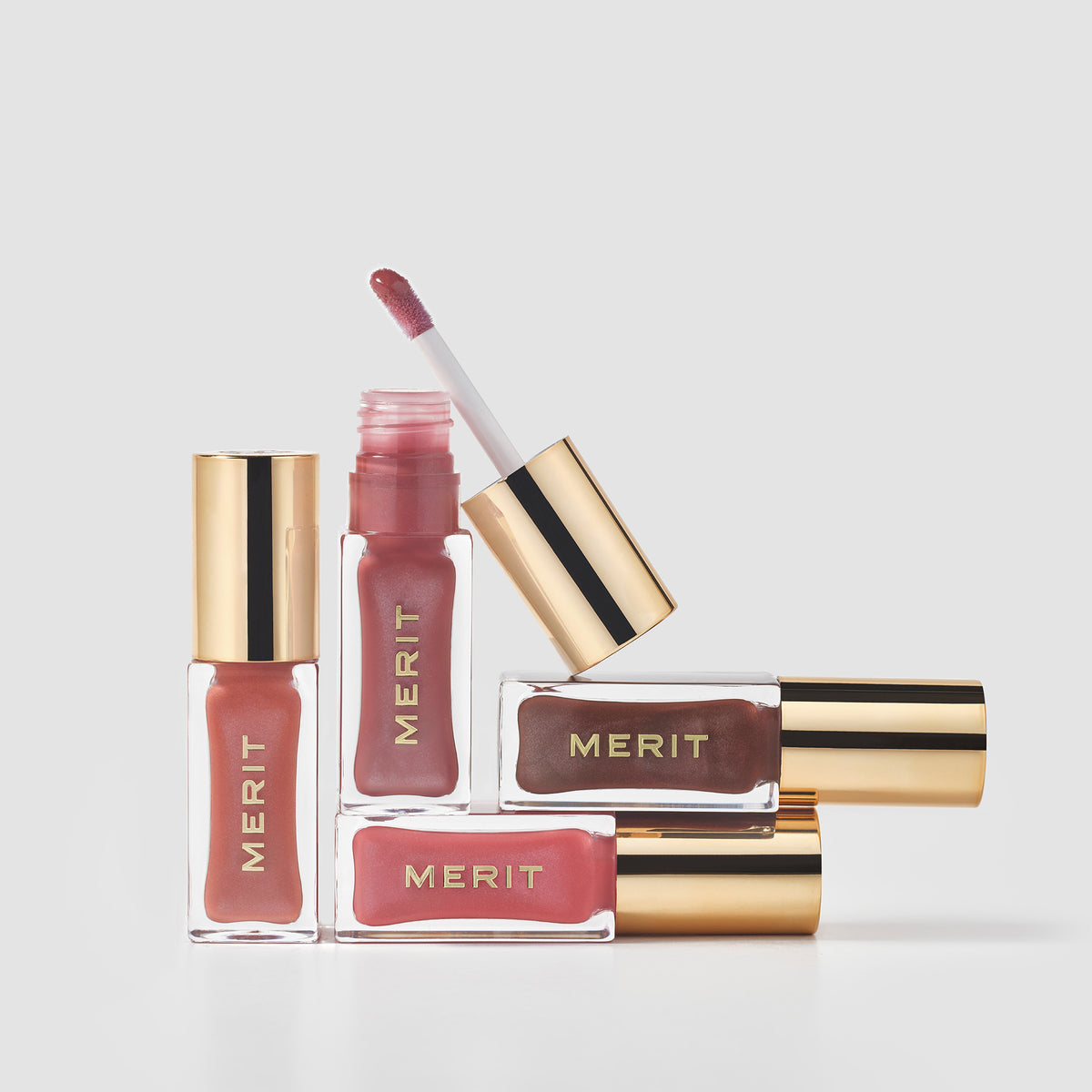 Twin Set || Image of all four shade slick sheens stacked