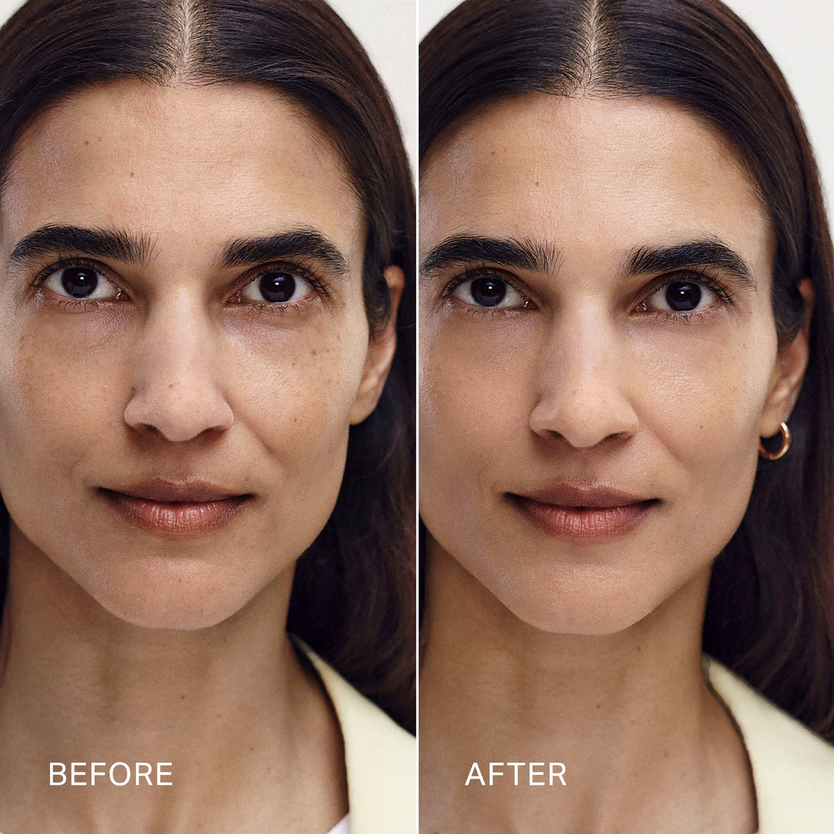 Master || Jute Before, After on model.
